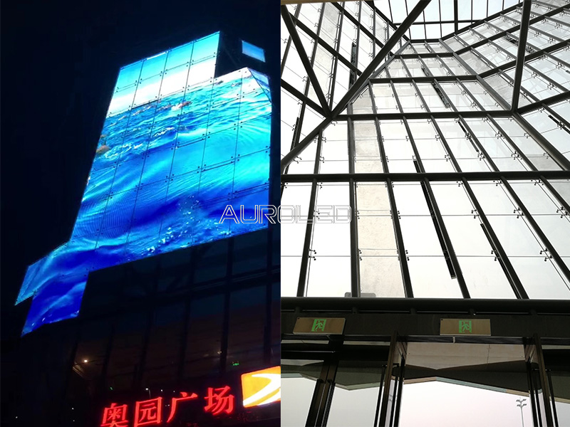 珠海奧園<a href=http://suerben.cn/toumingping/ target=_blank class=infotextkey>透明屏</a>點(diǎn)亮效果